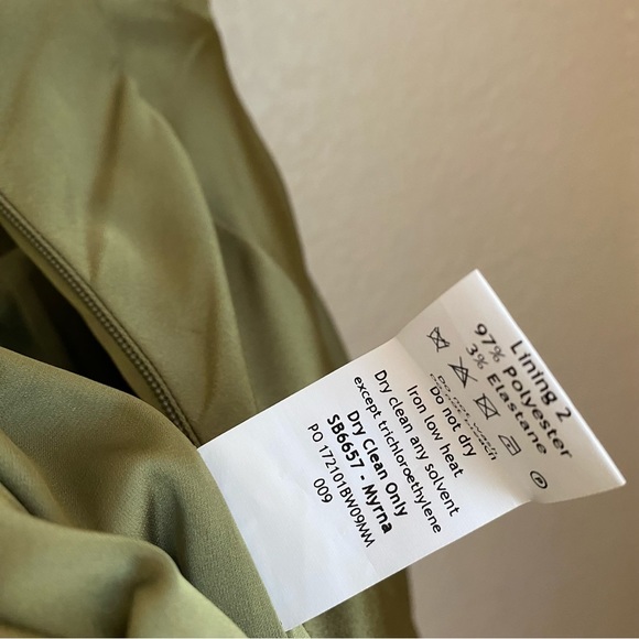 House of CB XS D-DD Myrna Olive green Corset Slip Dress NWOT size XS - Picture 8 of 11